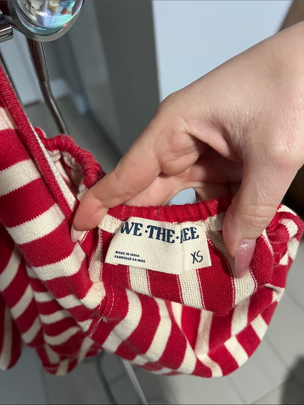 We The Free Red and White Striped Halter Top - Picture 4 of 5